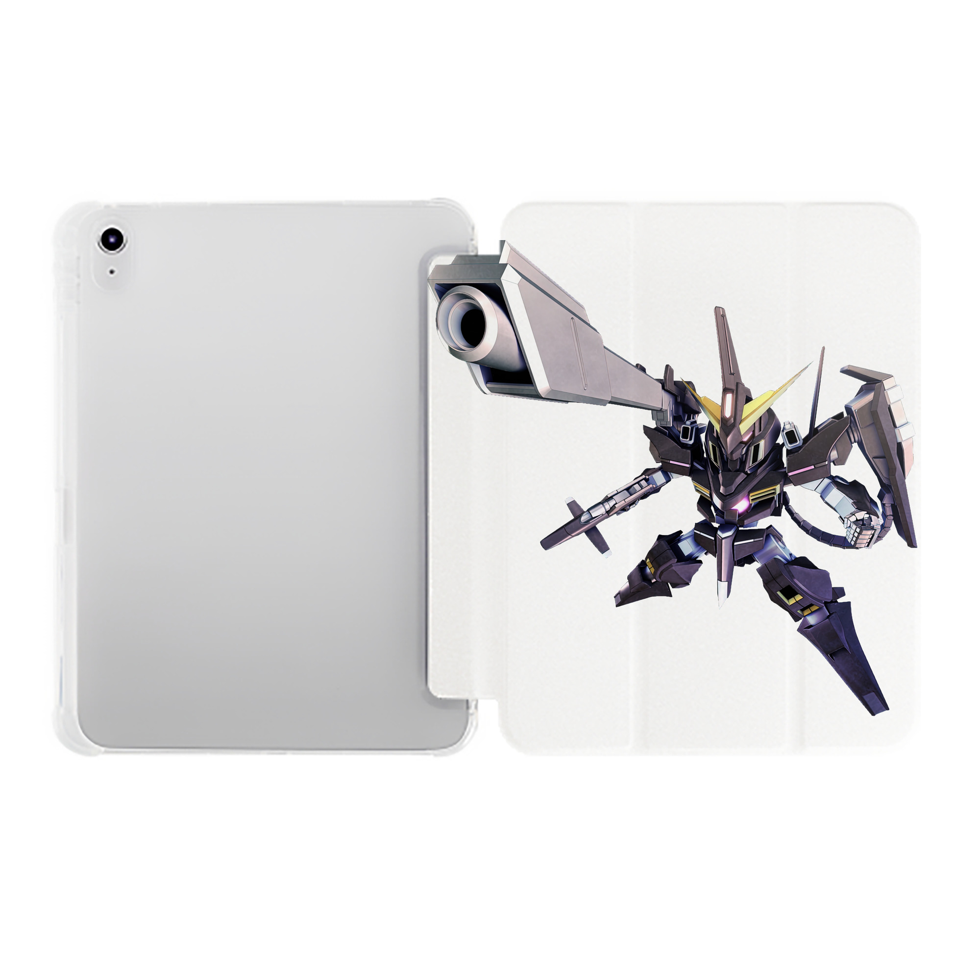 （画像用） 機動戦士ガンダム Mobile Suit Gundam IPad ケース ペン収納付き 三つ折りスタンド PUレザー×シリコン 対応機種9.5/10.5/10.9インチ